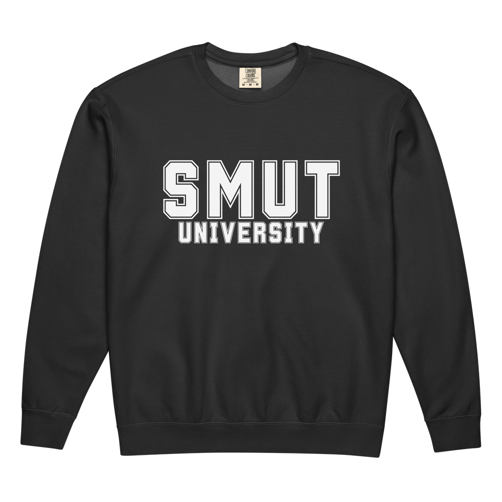SMUT University Sweatshirt | Bookish Comfort Colors 1466 Crewneck