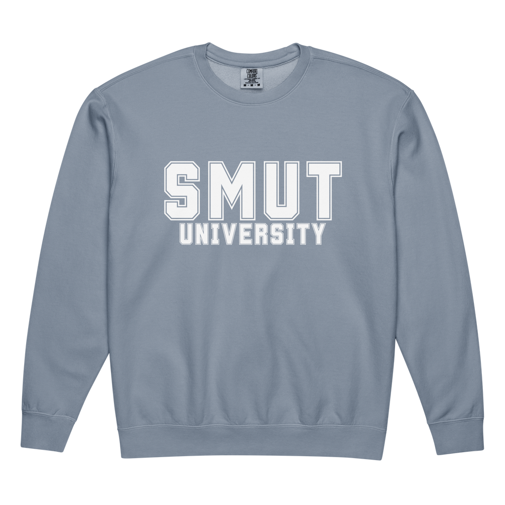 SMUT University Sweatshirt | Bookish Comfort Colors 1466 Crewneck