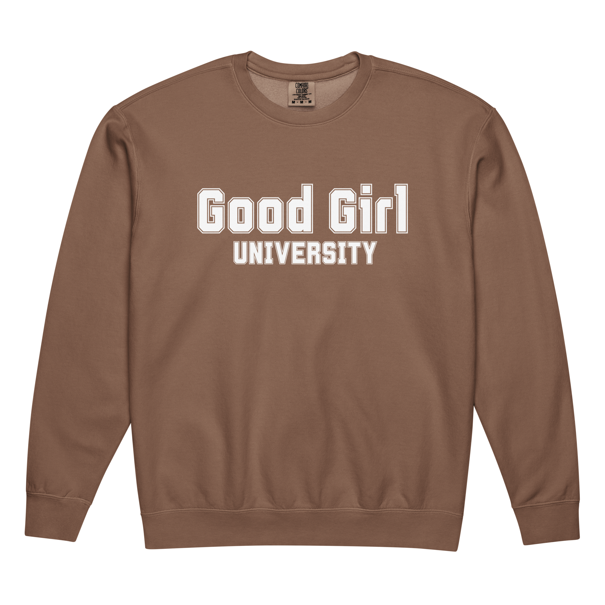 Good Girl University Sweatshirt | Bookish Comfort Colors Crewneck
