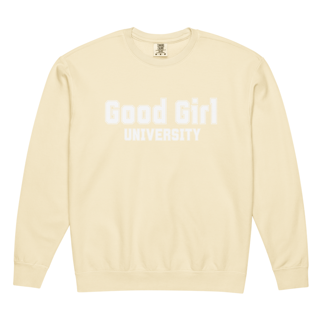 Good Girl University Sweatshirt | Bookish Comfort Colors Crewneck