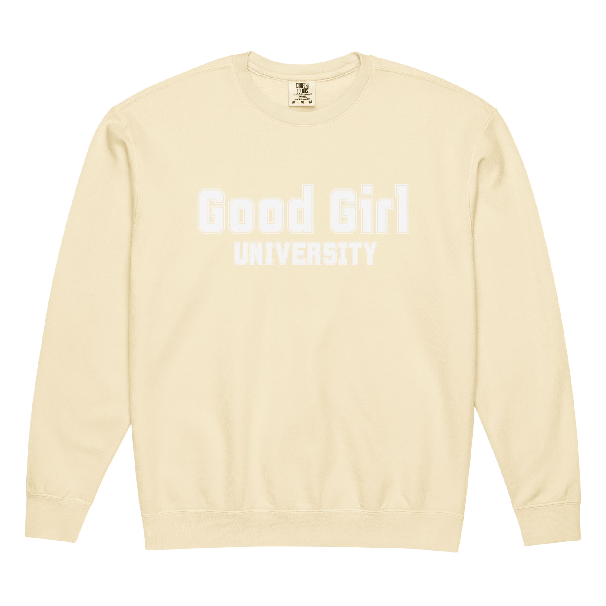 Good Girl University Sweatshirt | Bookish Comfort Colors Crewneck