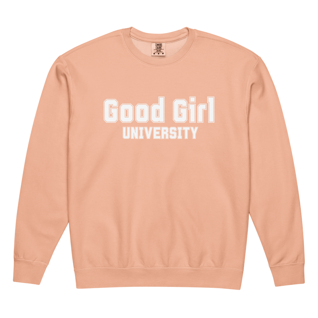 Good Girl University Sweatshirt | Bookish Comfort Colors Crewneck