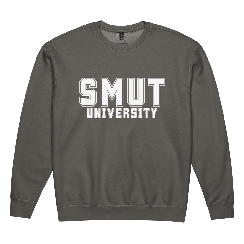 SMUT University Sweatshirt | Bookish Comfort Colors 1466 Crewneck